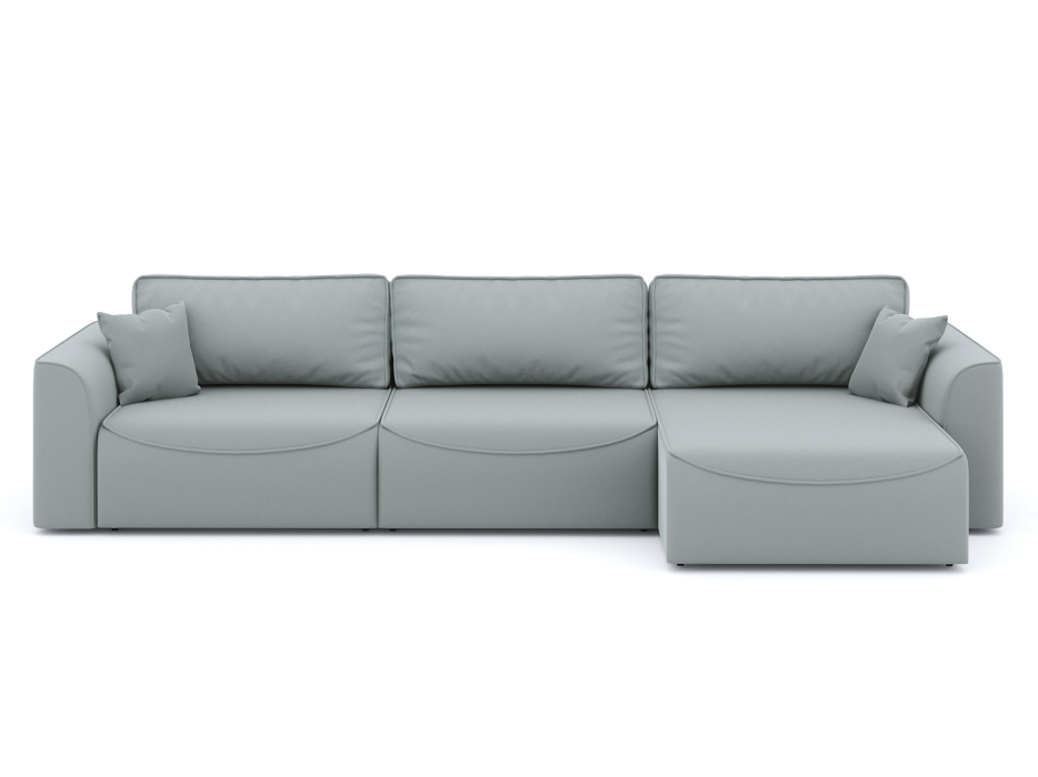 Диваны угловые в гостиную, Диван-кровать угловой Рафаэль 3 секции еврокнижка НПБ, велюр