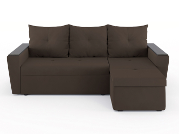 Диван-кровать угловой Дубай Майами еврокнижка трехсекционная, велюр