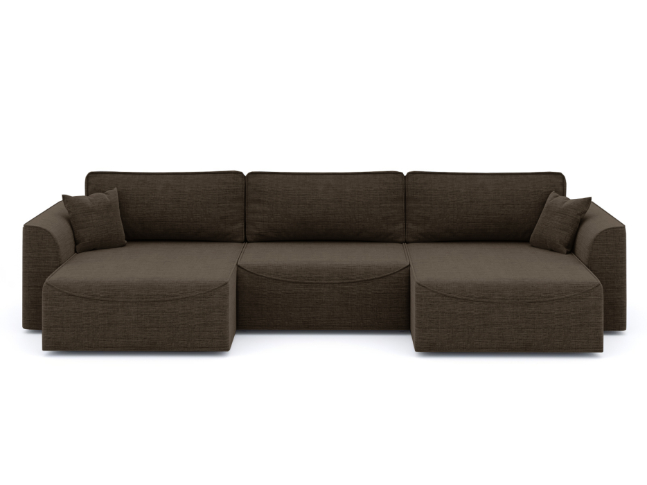 Диваны угловые в гостиную, Диван-кровать П-образный Рафаэль еврокнижка НПБ, рогожка Люкс