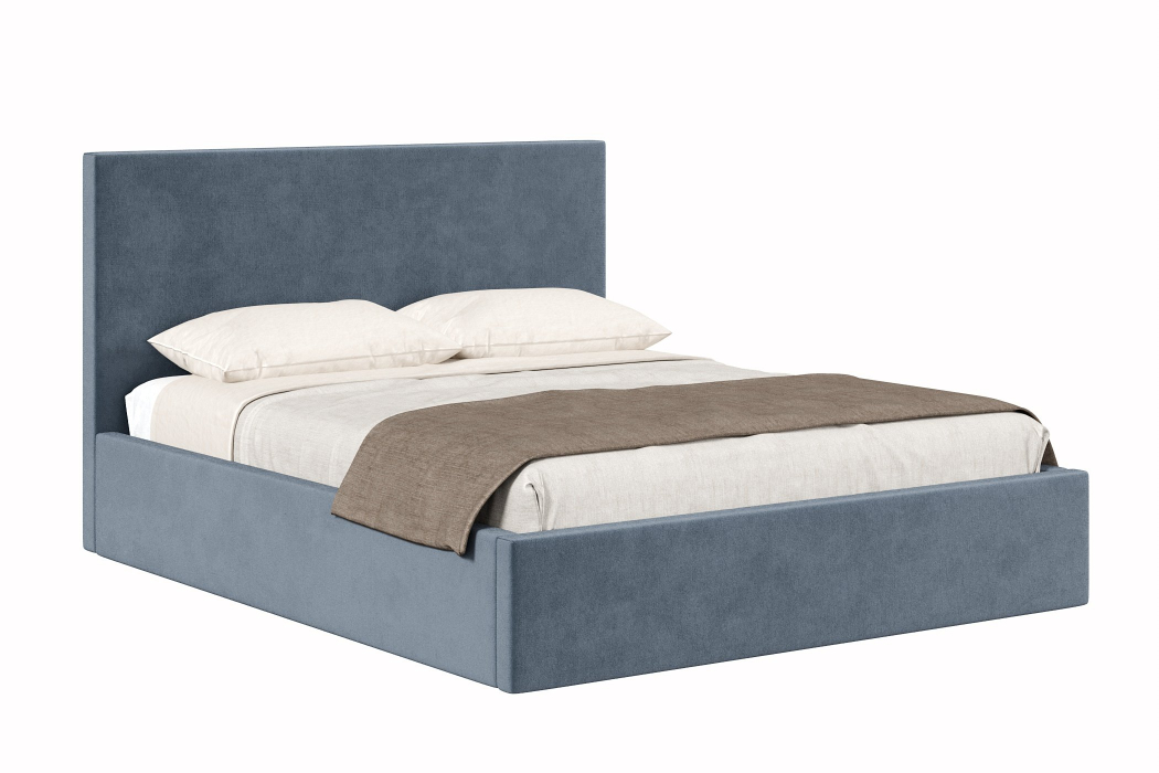 Мягкая кровать, Кровать Парма 1600 с подъёмным механизмом, велюр