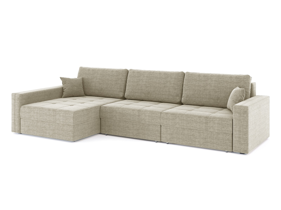 Диваны угловые в гостиную, Диван-кровать угловой Брест 3 секции еврокнижка, рогожка