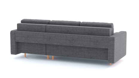 Диван-кровать угловой еврокнижка-пантограф Белфаст, рогожка