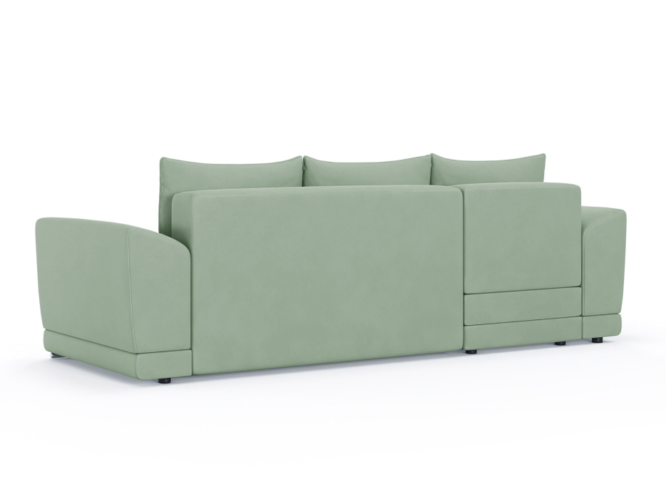 Диваны угловые в гостиную, Диван-кровать угловой Рентон еврокнижка, велюр