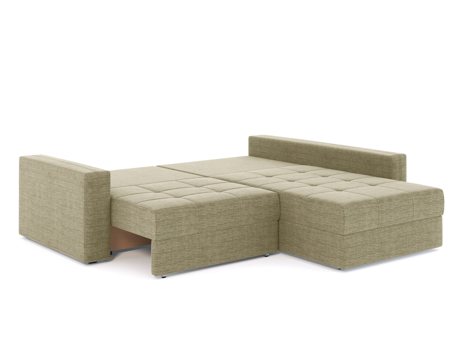 Диваны угловые в гостиную, Диван-кровать угловой Брест 2 секции еврокнижка, рогожка