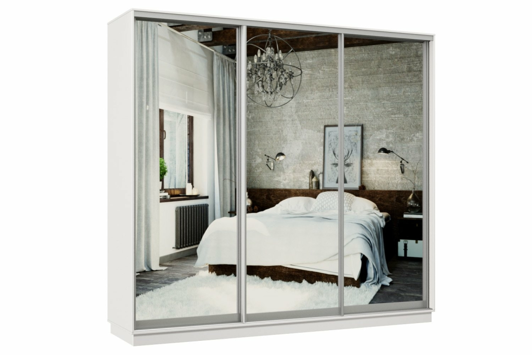 Шкафы-купе, Шкаф-купе Премьер 53 Белый