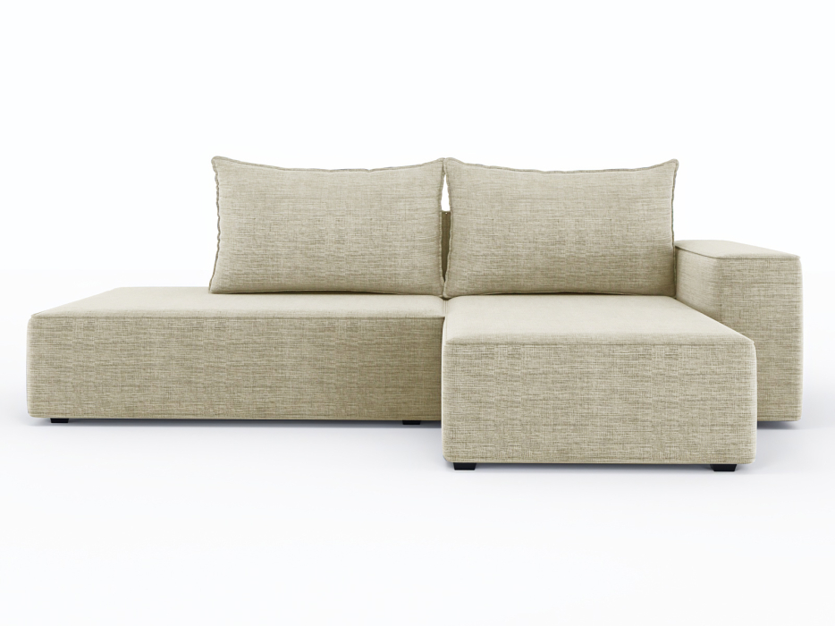 Диваны угловые в гостиную, Диван-кровать угловой Кензо еврокнижка, рогожка Люкс