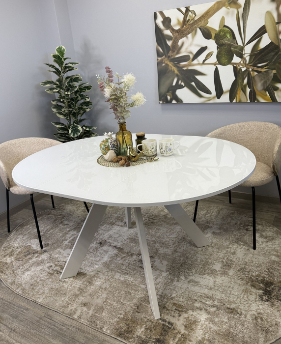 Обеденные столы, Стол Kenner RL1100s раздвижной, стекло