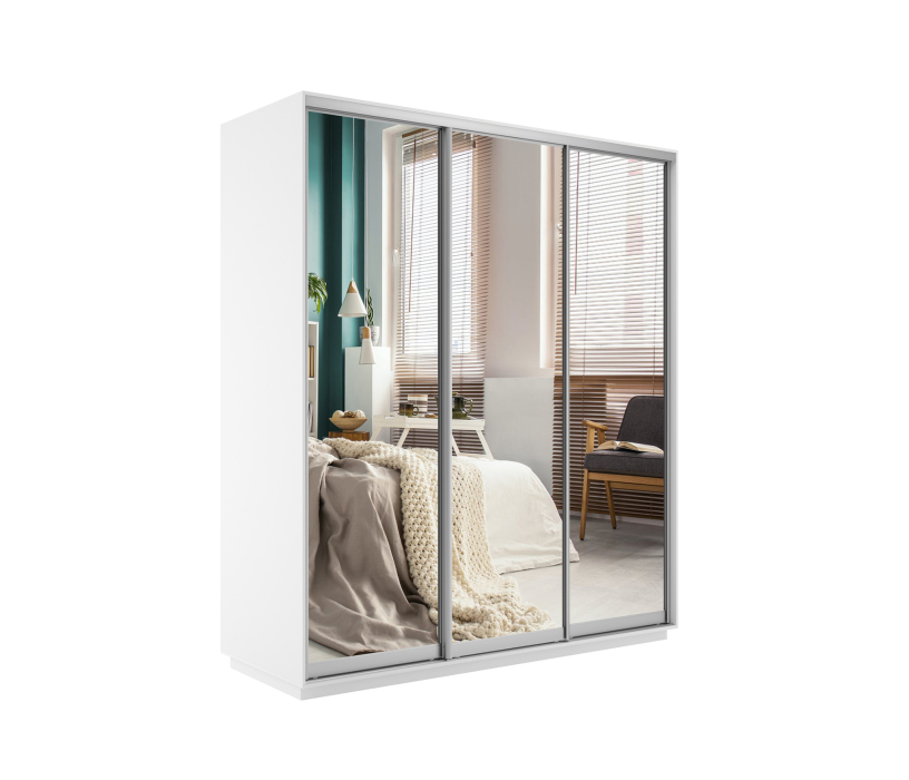 Шкафы-купе, Шкаф-купе Экспресс Экспенс трио 2400 x 2100 x 600