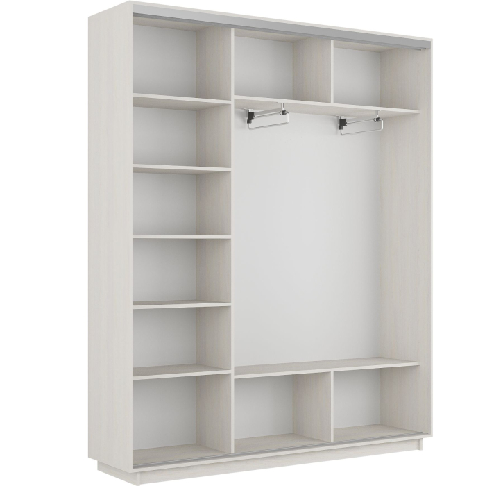 Шкафы-купе 3-х дверные, Шкаф-купе Экспресс 3-х дверный Фотопечать Квадрат Стекла 240х45х240