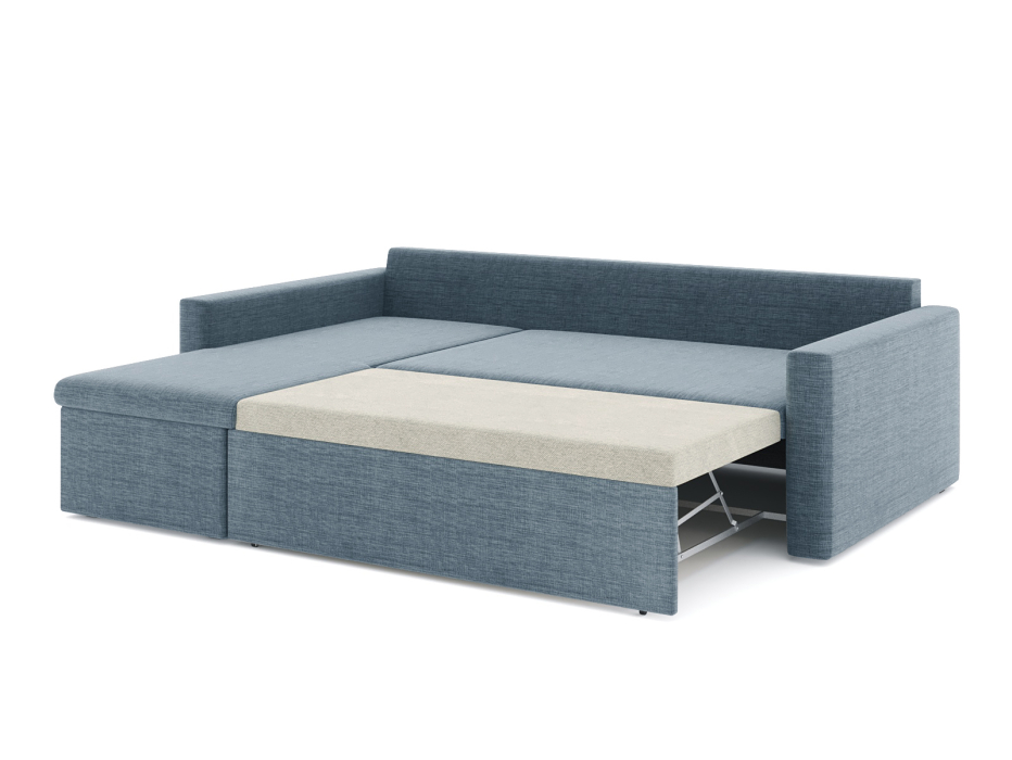 Диваны угловые в гостиную, Диван-кровать угловой Турин дельфин, рогожка