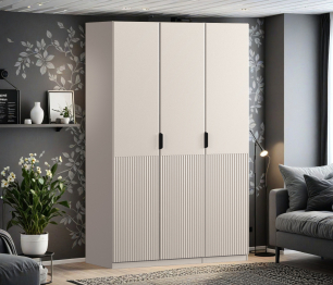 Шкаф трехдверный Макс 1500 мм, вариант №3 (ЛДСП/МДФ)