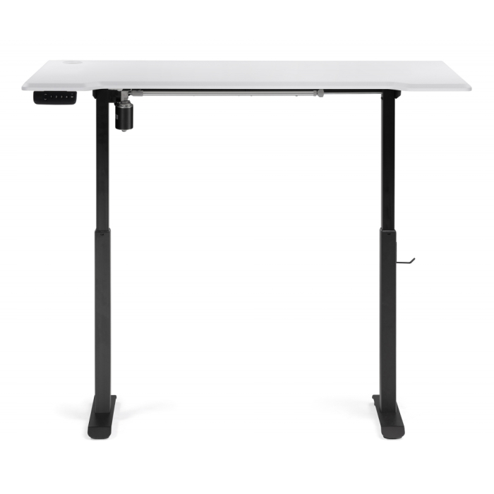 Прямые компьютерные столы, Компьютерный стол Маркос с механизмом подъема 140х80х75, черный