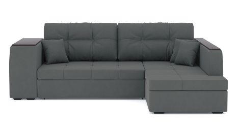 Диван-кровать угловой Брюссель дельфин, велюр