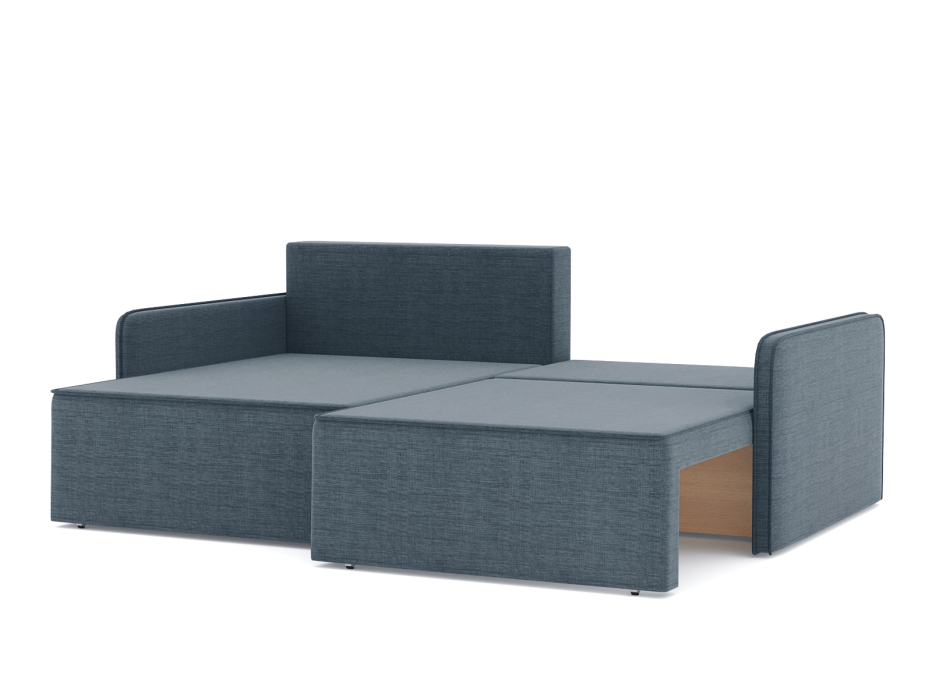 Диваны угловые в гостиную, Диван-кровать угловой еврокнижка Блюм, рогожка