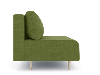 Диван прямой нераскладной Милли мини 2-х  местный без подлокотников, рогожка Люкс