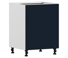 , Регина РС-60 Шкаф-стол Белый/МДФ Квадро Синий