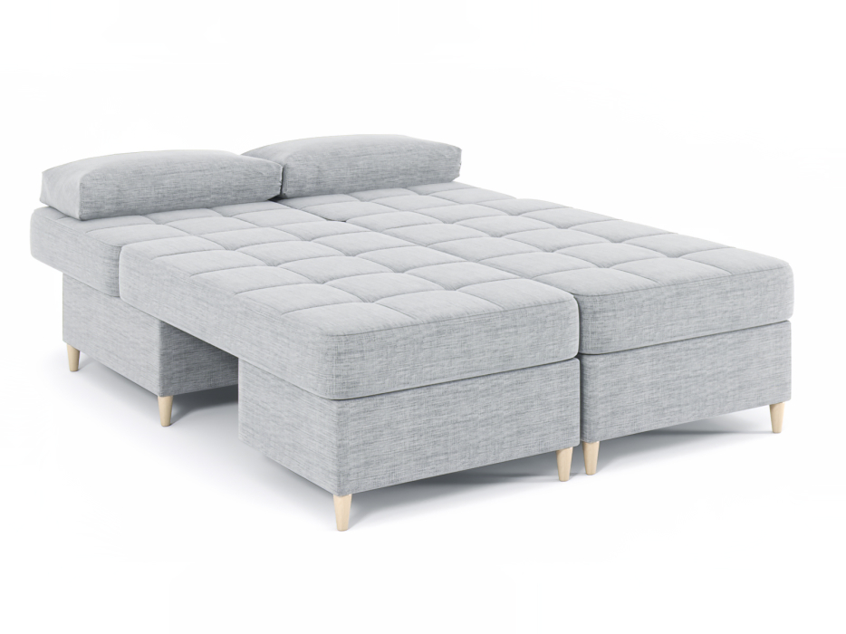 Диваны угловые в гостиную, Диван-кровать угловой Оливер 2 еврокнижка-трансформер, рогожка