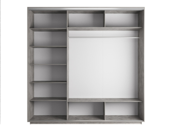 Шкаф-купе Экспресс Медиум (2 зеркала) трио 2200 x 2100 x 600