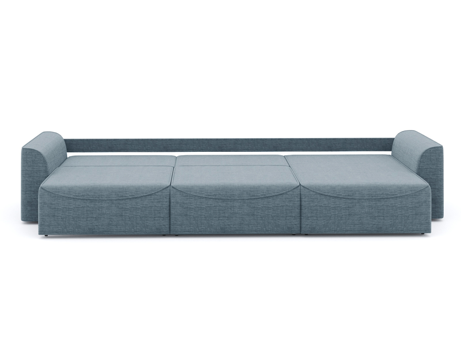 Диваны угловые в гостиную, Диван-кровать угловой Рафаэль 3 секции еврокнижка НПБ, рогожка