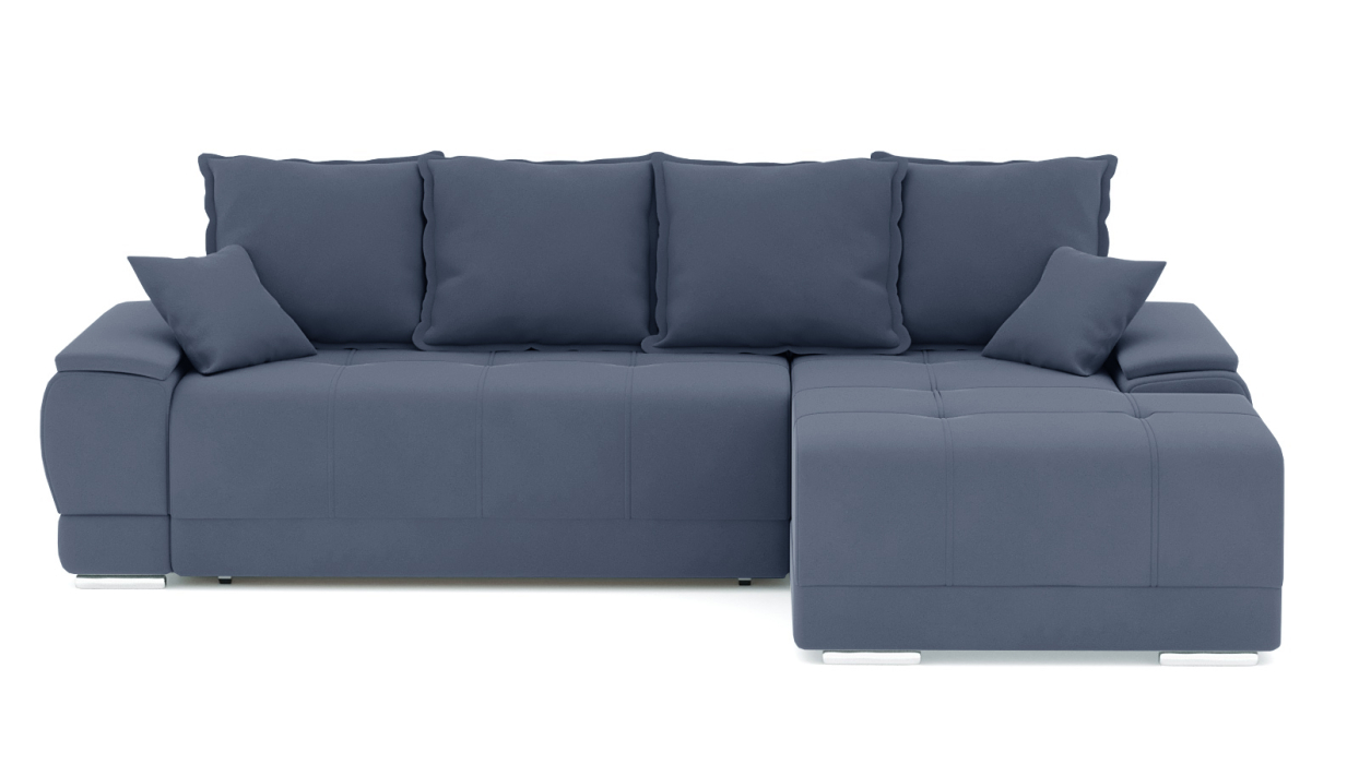 Диваны угловые в гостиную, Диван-кровать угловой Нордвикс Мини, велюр