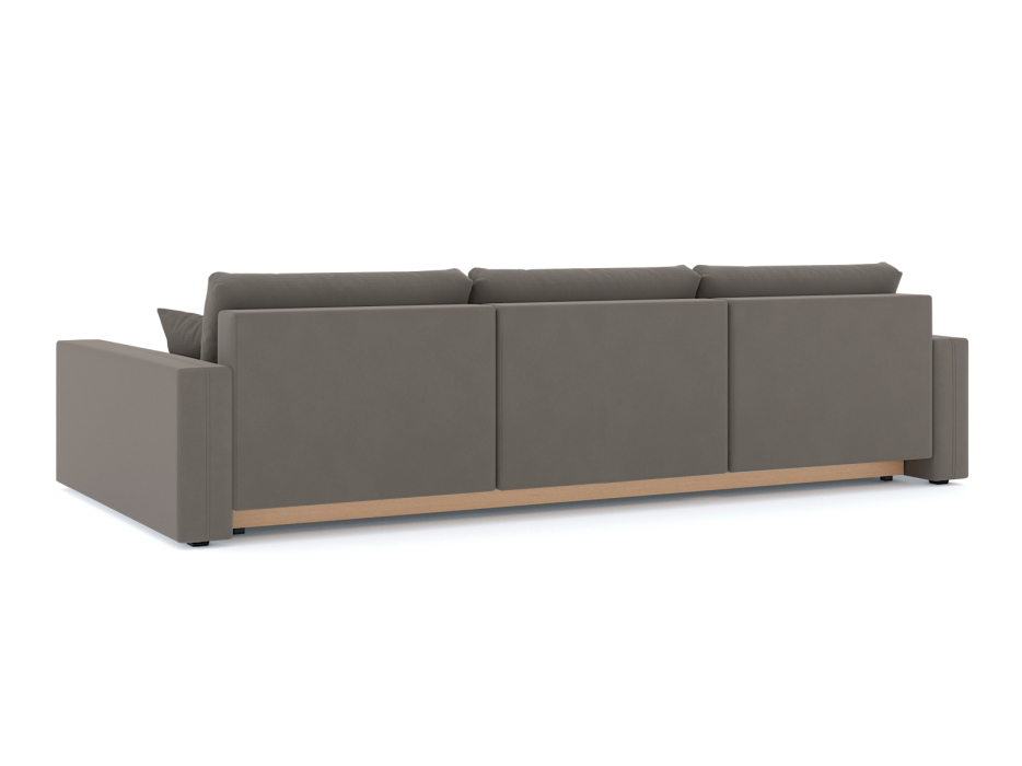 Диваны угловые в гостиную, Диван-кровать угловой Брест 3 секции еврокнижка, велюр