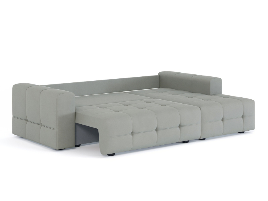 Диваны угловые в гостиную, Диван-кровать угловой Прадо, еврокнижка, велюр