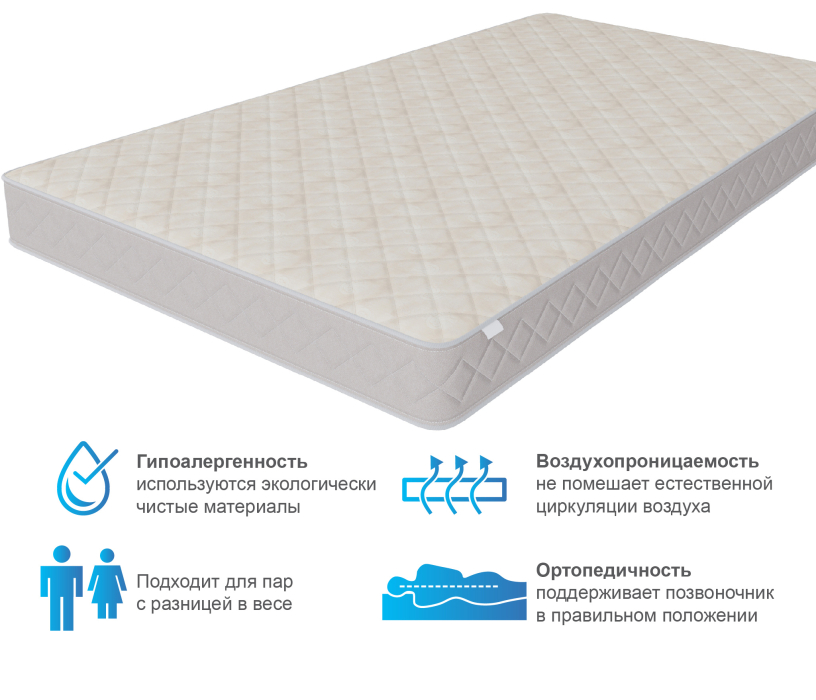 Другие размеры, Матрас Душевный 1200*2000