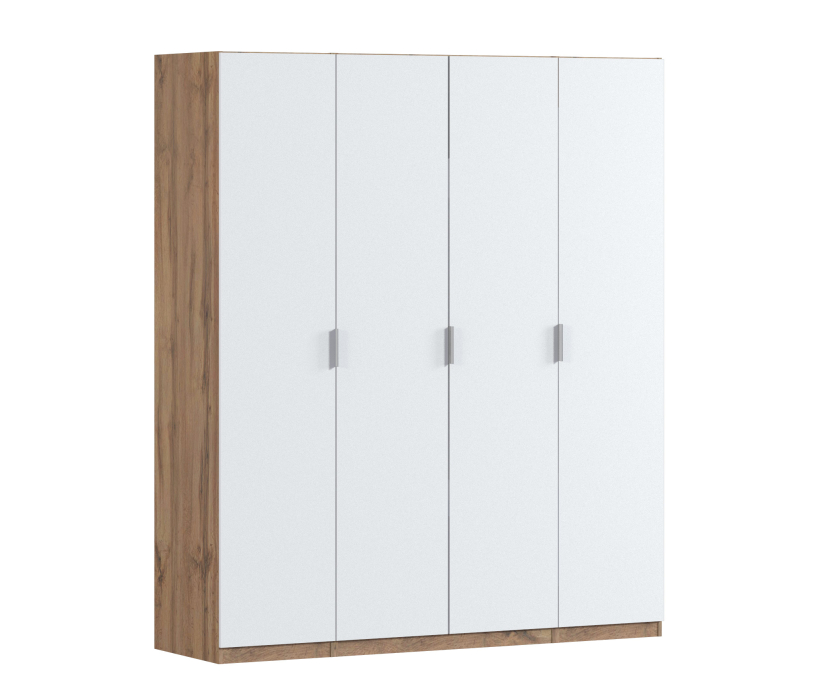 Для одежды, Шкаф четырехдверный Макс 2000 мм, вариант №1 (ЛДСП, корпус дуб вотан)