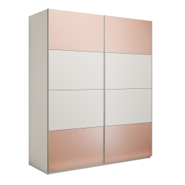 Шкаф-купе Эста 2-х дверный ДСП/Стекла пудра/Доводчик 200х66х240