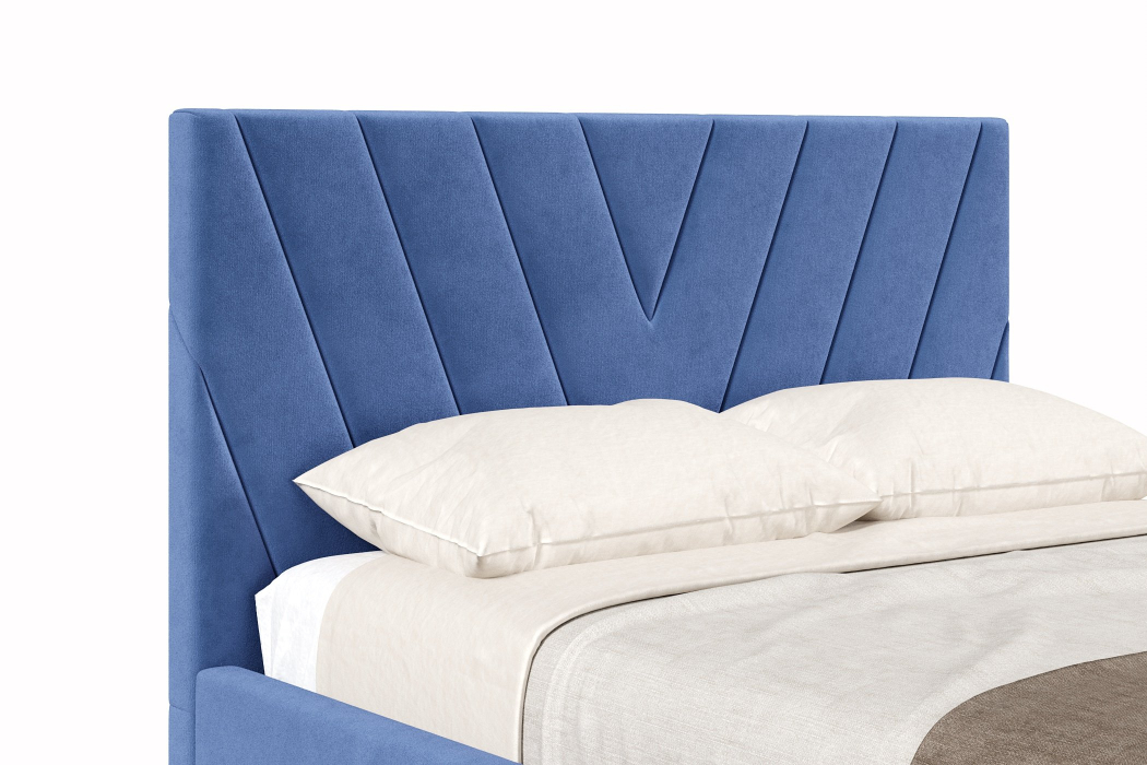 Мягкая кровать, Кровать Палермо 1200 с подъёмным механизмом, велюр