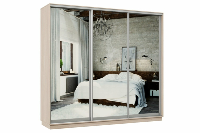 Шкаф-купе Премьер 54 Ясень шимо светлый