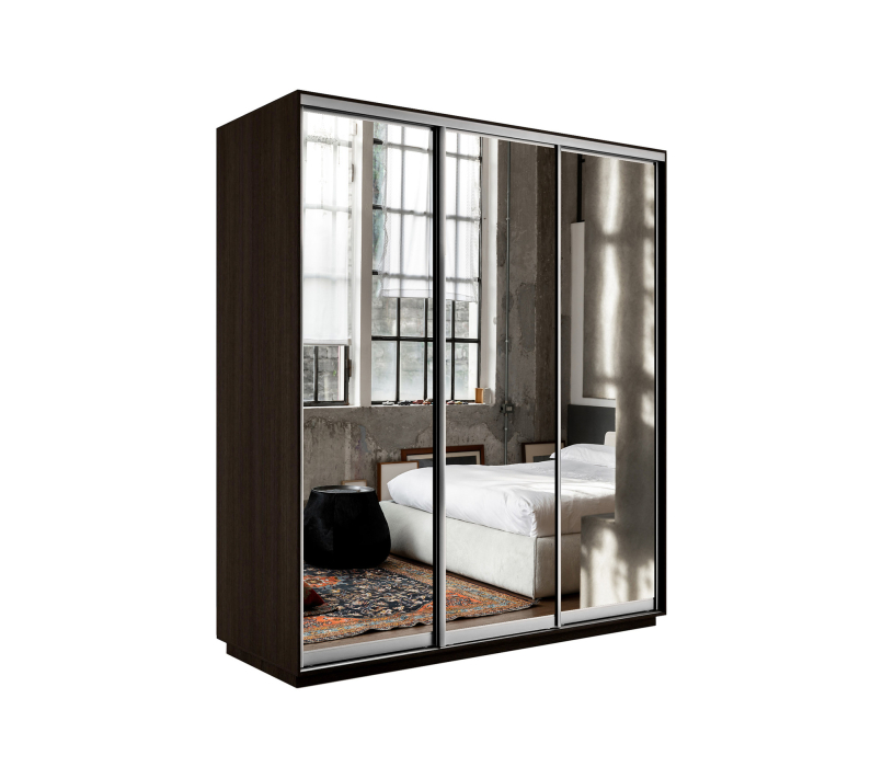 Шкафы-купе, Шкаф-купе Экспресс Экспенс трио 2400 x 2100 x 600