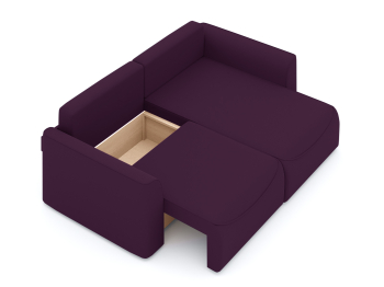 Диван-кровать угловой Рафаэль еврокнижка НПБ, велюр