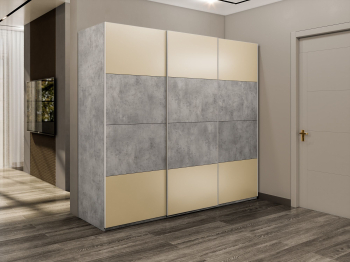 Шкаф-купе Эста 3-х дверный ДСП/Стекла фисташка/Доводчик 300х66х240