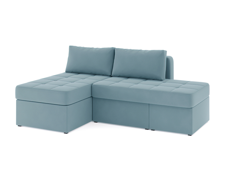 Диваны угловые в гостиную, Диван-кровать угловой Оливер еврокнижка-трансформер, велюр