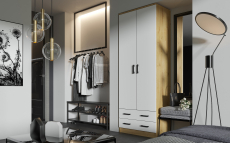 Для одежды, Шкаф Дуэт распашной 0,8 м ЛДСП