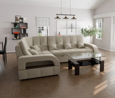 Диваны угловые в гостиную, Модульный диван Майами-3,микровелюр,антивандальная ткань,венеция