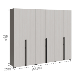 Шкаф Болонья в спальню 6-дверный
