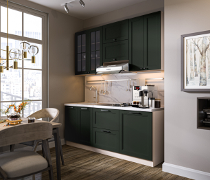 MODERN шкаф навесной со стеклом 1 дв 28х93 см