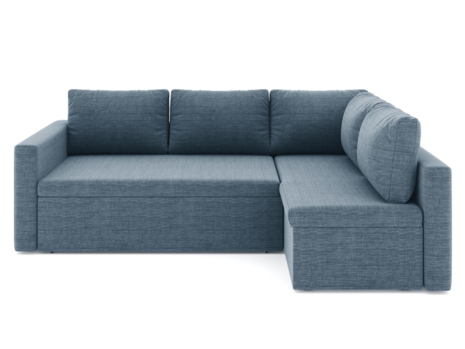 Диваны угловые в гостиную, Диван-кровать угловой Мансберг дельфин, рогожка