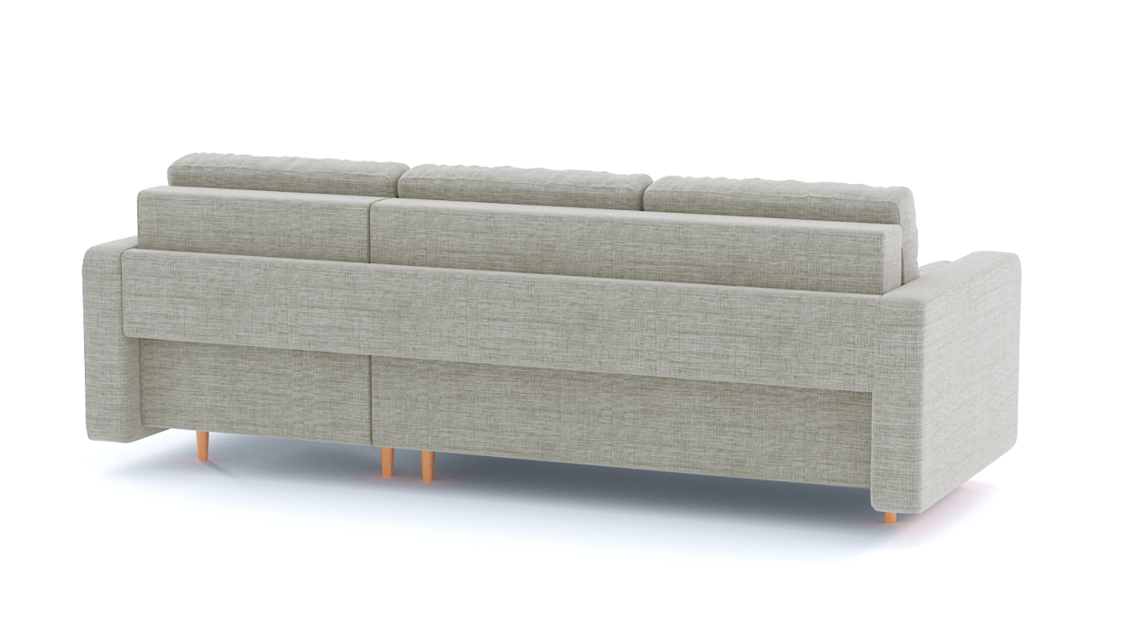 Диваны угловые в гостиную, Диван-кровать угловой еврокнижка-пантограф Белфаст, рогожка