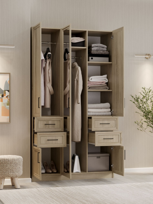 Для одежды, Шкаф распашной МДФ ШК-3/4