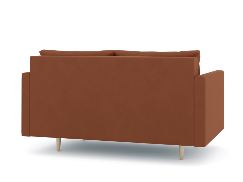 Диваны прямые кухонные, Диван прямой нераскладной Милли мини 2-х  местный с подлокотниками, велюр