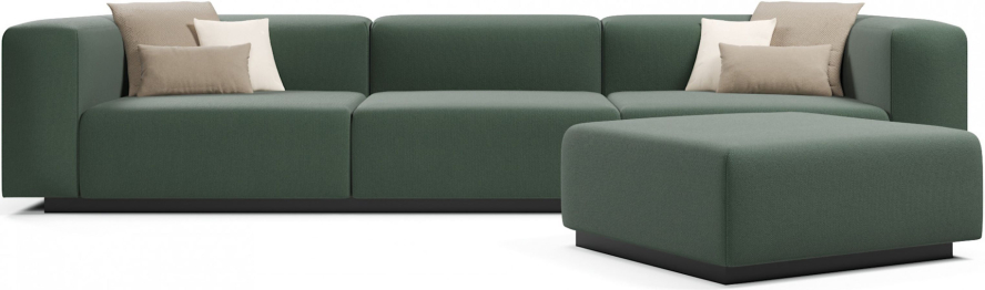 Диван прямой модульный нераскладной Наполи 2, велюр