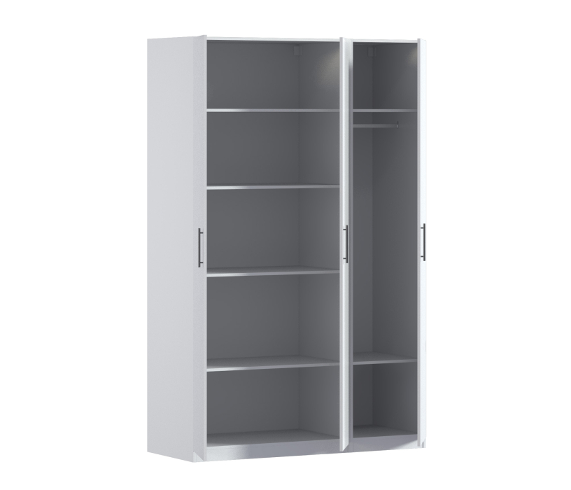 Для одежды, Шкаф трехдверный Макс 1500 мм, вариант №3 (ЛДСП)