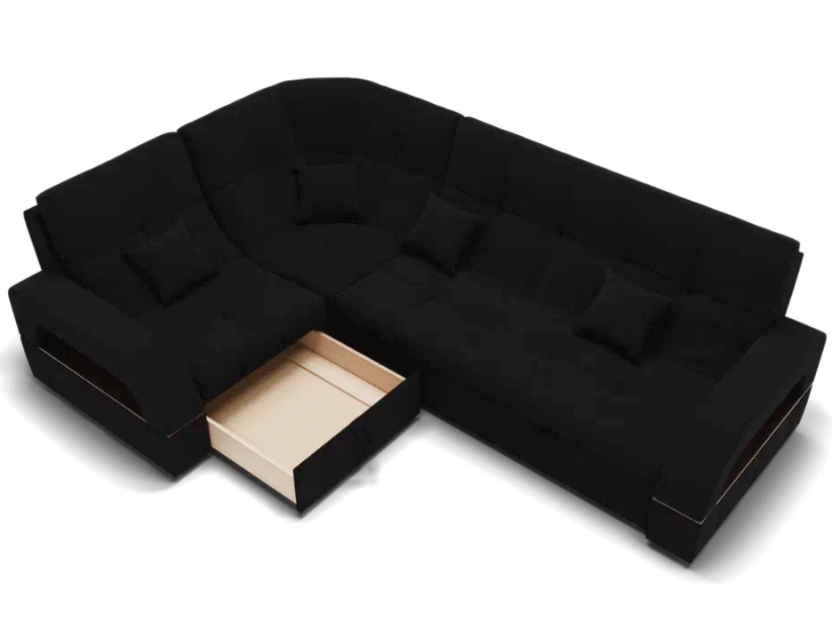 Диваны угловые в гостиную, Модульный диван Майами-3,микровелюр,антивандальная ткань,венеция