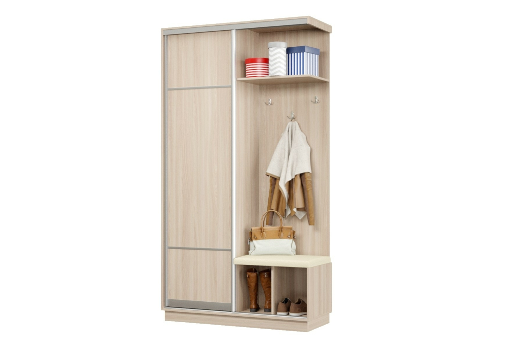 Прихожие, Прихожая Премьер 04 Лайт Мини 08 Правая Мягкая