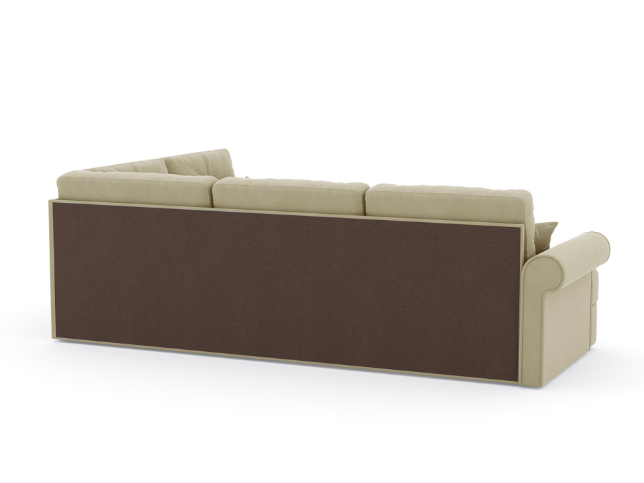 Диваны угловые в гостиную, Диван-кровать угловой Мирта дельфин, велюр