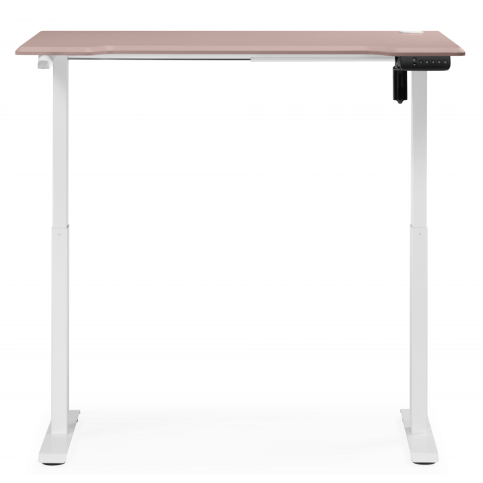 Прямые компьютерные столы, Компьютерный стол Маркос с механизмом подъема 120х75, белый