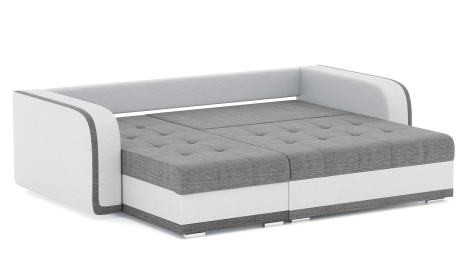 Диван-кровать угловой Генри еврокнижка, рогожка+кож.зам